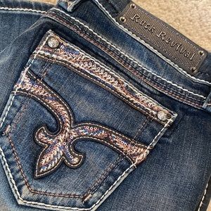 Rock revival jeans blue denim size 30 new without tags amazing jeans